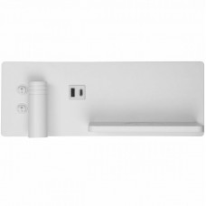 Φωτιστικό Reading Light LED Φωτισμού Εμπρός-Πίσω + USB + Type C Ασύρματη Φόρτιση Λευκό 4021/L